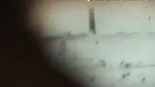 Spying on a sexy girl that's pooping