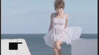 Young Japanese pooping on her knees