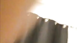 College teen shitting while standing