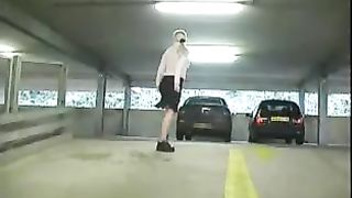 Ran to pee in underground parking lot