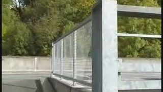 Amateur milf caught peeing in public