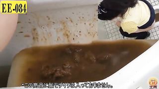 Mix of Asian girls shitting a lot of liquid