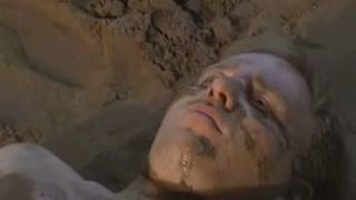 Two girls peeing on lesbian friend