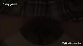 Pierced school girl shitting