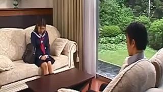 Schoolgirl receives an enema