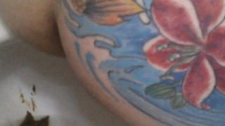 Monster shit from her tattooed ass
