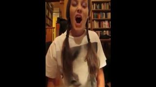 German teen eating scat ice cream