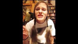 German teen eating scat ice cream