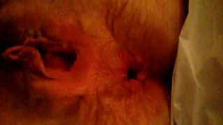 Creampied girl shitting on floor