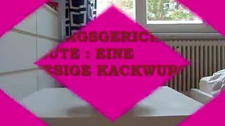 Big turd on white plate