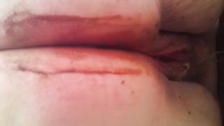 very fat lady shitting in toilet