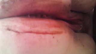 very fat lady shitting in toilet