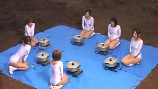 Japanese Porn Play Pool - Japanese girls playing in scat pit
