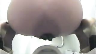 Big turd from tight asshole