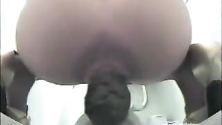 Big turd from tight asshole