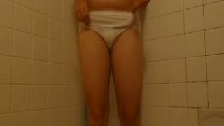 Chubby wife filled panties with poop