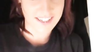 Emo girl can't stand the smell