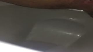 Small shit from constipated wife