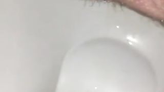 Small shit from constipated wife