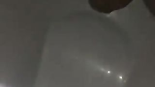 Small shit from constipated wife