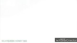 Rubbing poop on a slut