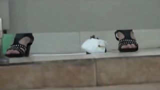 Impressive logs dropped in public bathroom