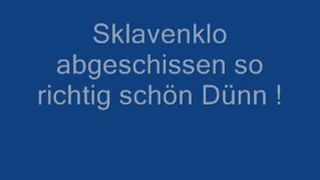 Pooping liquid on his face