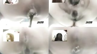 Four girls shitting at once
