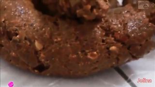 Huge pile of shit from brunette beauty