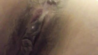 Close up of a constipated girl