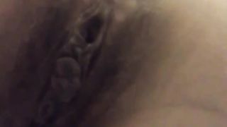 Close up of a constipated girl