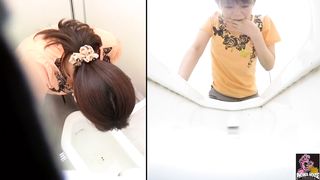 Compilation of Asian young girls puking in public bathrooms