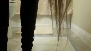 Chubby college girl shitting a lot