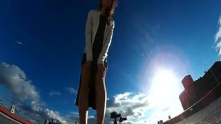 Japanese 18 year old pooping in unique place