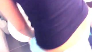 Hot girl shitting in toilet