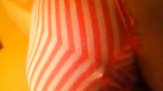 Huge turd dropped in stripped panties