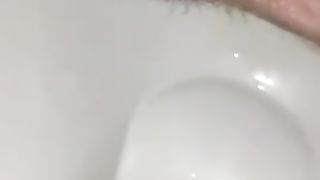 Sexy wife shitting in toilet