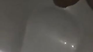 Sexy wife shitting in toilet