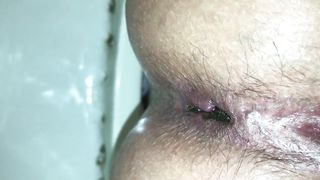 Up close - hot girl pooping 1