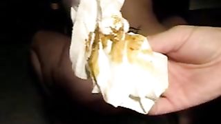 Two sexy girls shitting by turn