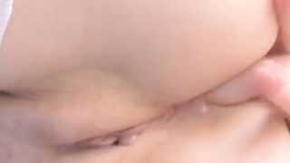 Russian girl smears shit on her face