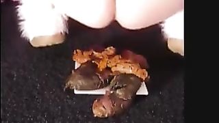 Huge turd from tight ass