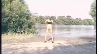 Girl going for a jog