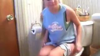 She's trying hard to poop