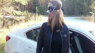 Tasting poop outdoor