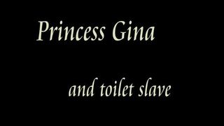 Princess Gina pooping on her slave