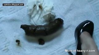 Big log from german milf