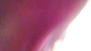 Playing with her hairy cunt