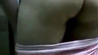 Teen shitting while standing