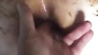 Fucking a scat pig in the ass